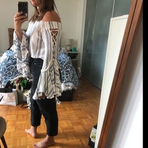 VINTAGE HAVANA beautiful summer off shoulder top